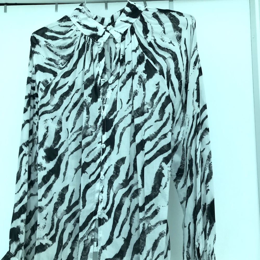 Bella Dahl Zebra Print Blouse